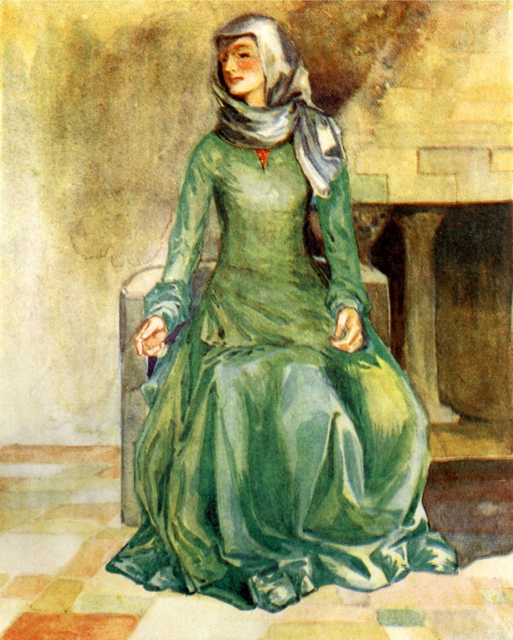 Frauenkostüm zur Zeit von Wilhelm II. von Dion Clayton Calthrop
