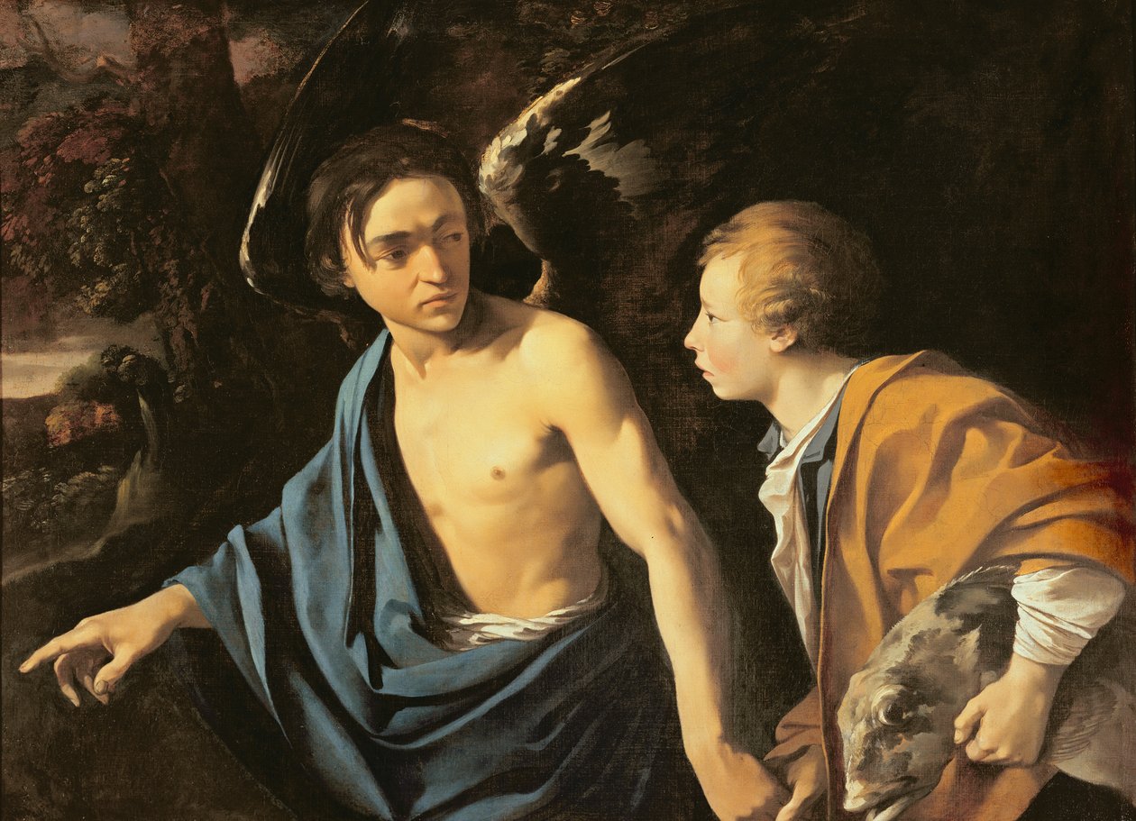 Tobias und der Engel von Dirck Baburen van