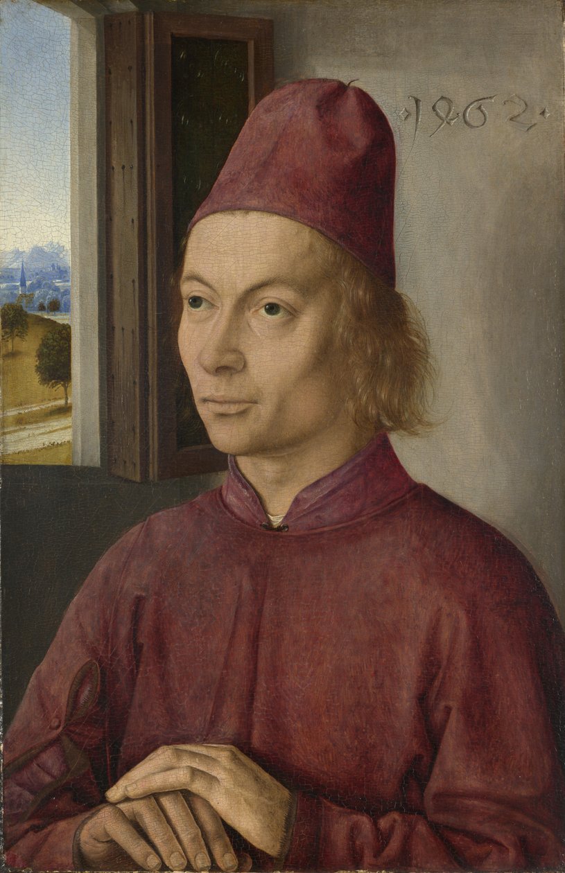 Porträt eines jungen Mannes, vielleicht Jan van Winckele, 1462 von Dirck Bouts