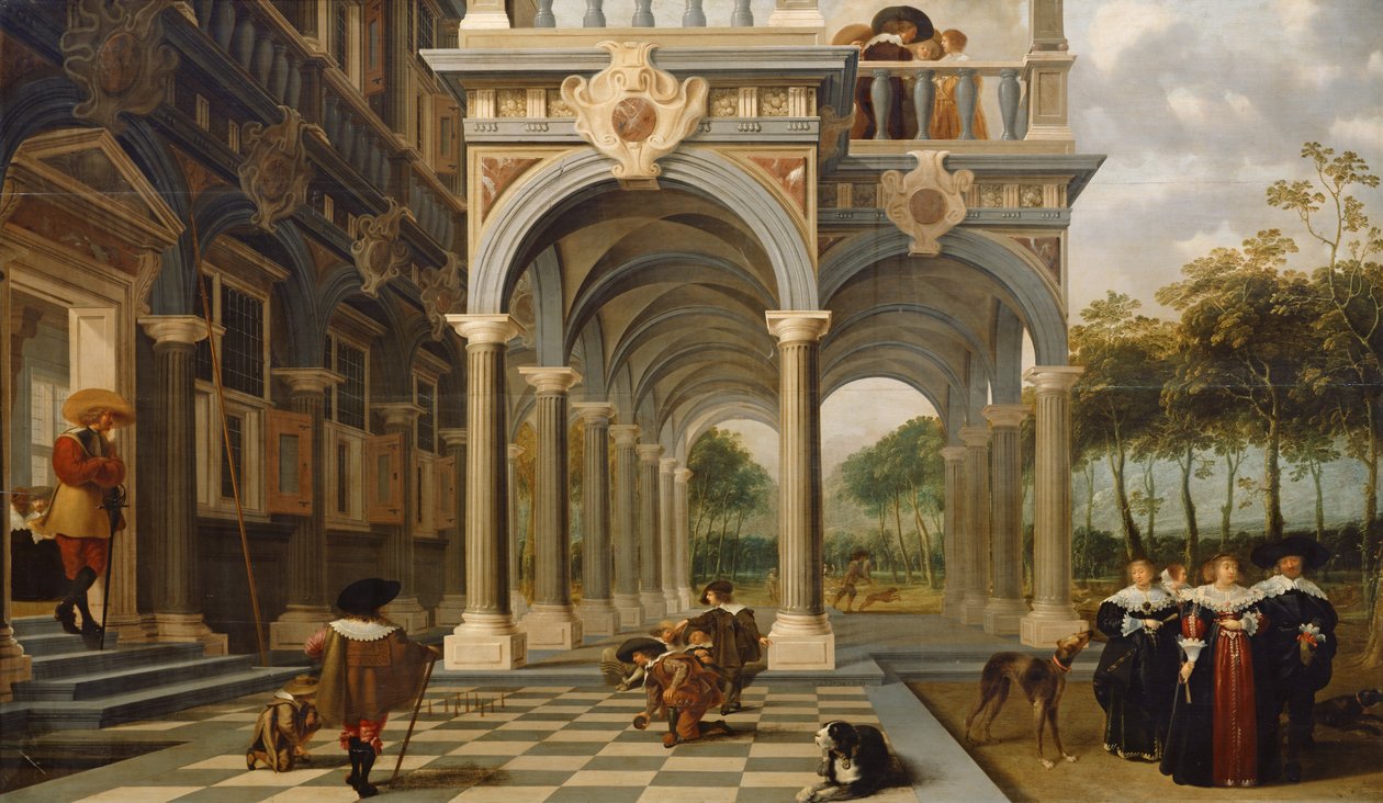Kegelscheiber, 1637 von Dirck van Delen