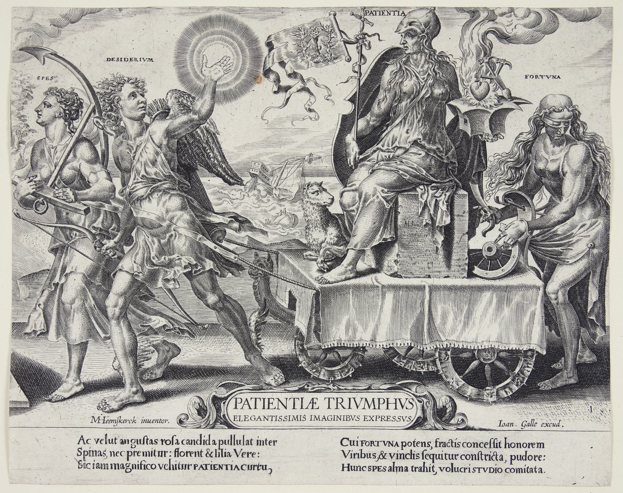 Der Triumph der Geduld von Dirck Volckertsz. Coornhert