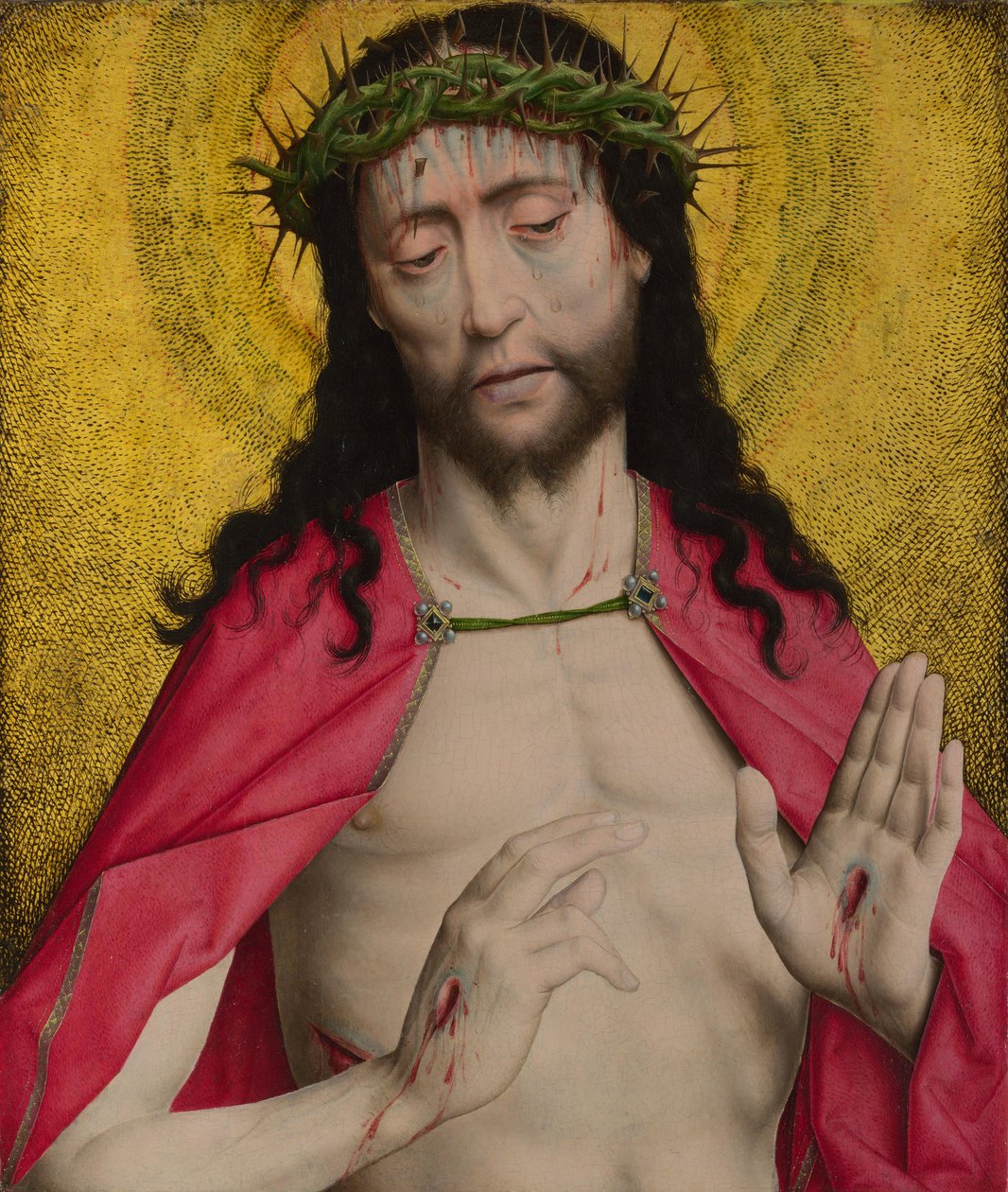 Christus mit Dornen gekrönt, ca. 1470 von Dirk Bouts