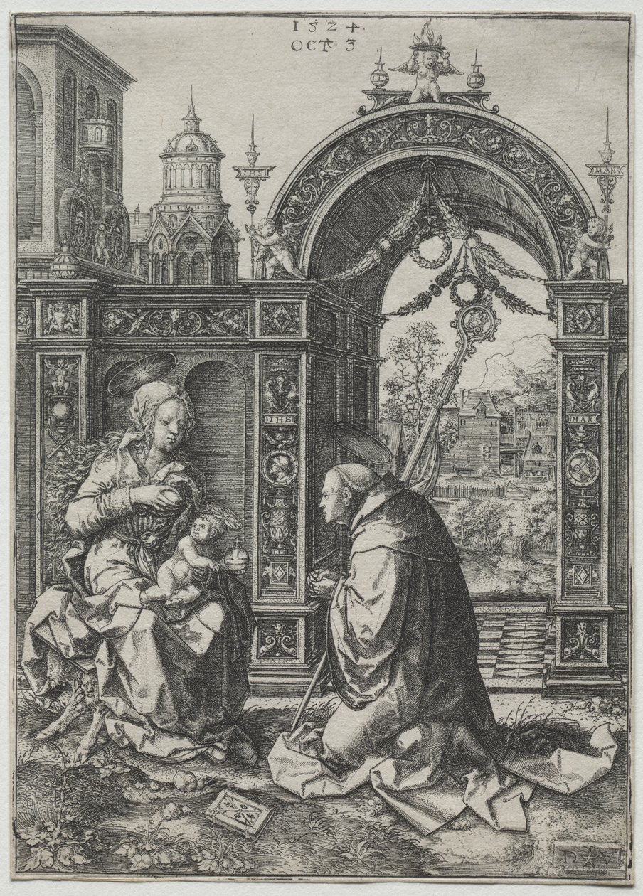 Die Vision des Heiligen Bernhard von Dirk Jacobsz Vellert