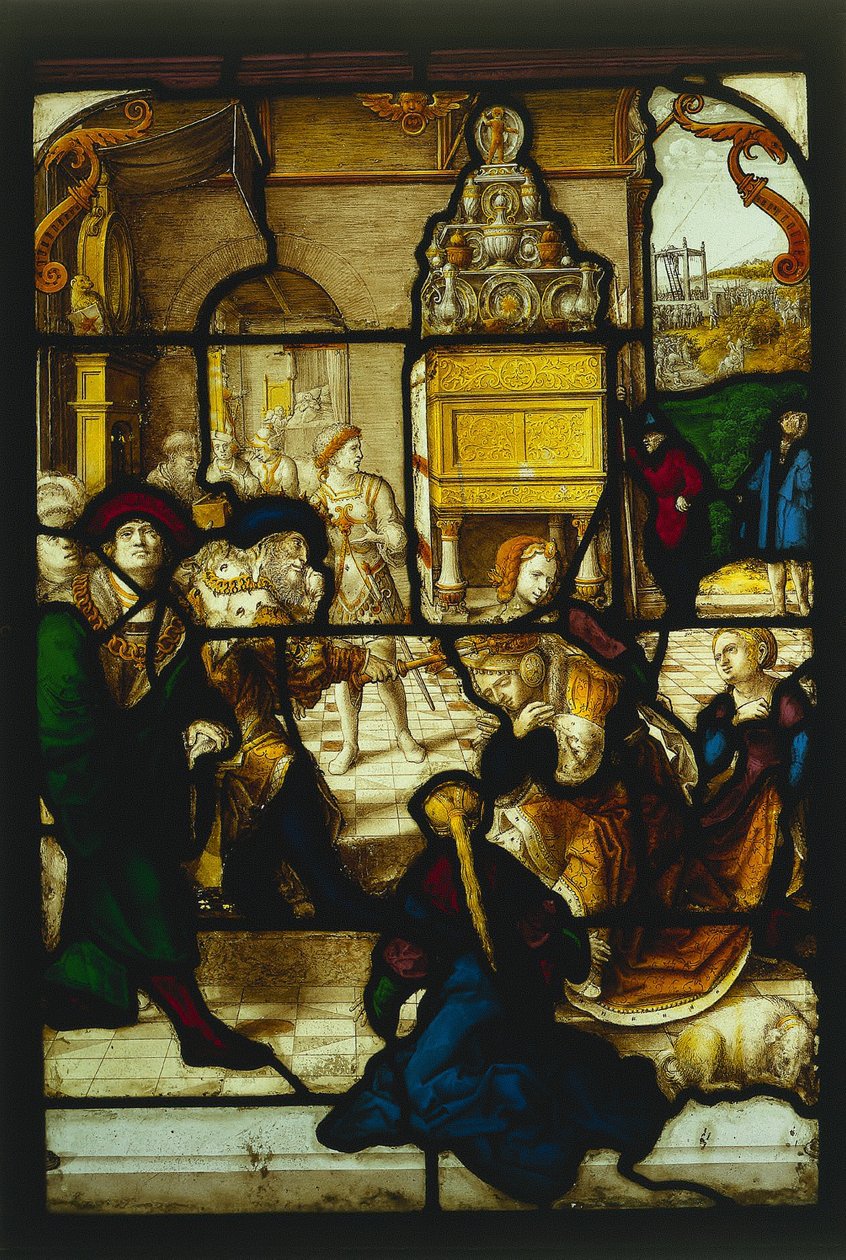 Esther vor Ahasverus von Dirk Vellert
