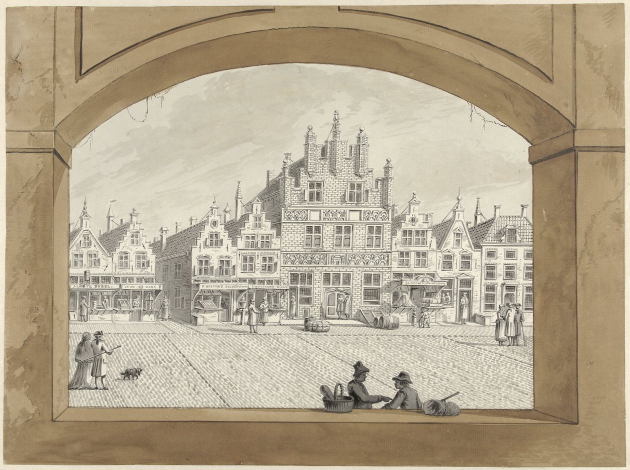 Die Kaufmannshalle in Middelburg von Dirk Verrijk