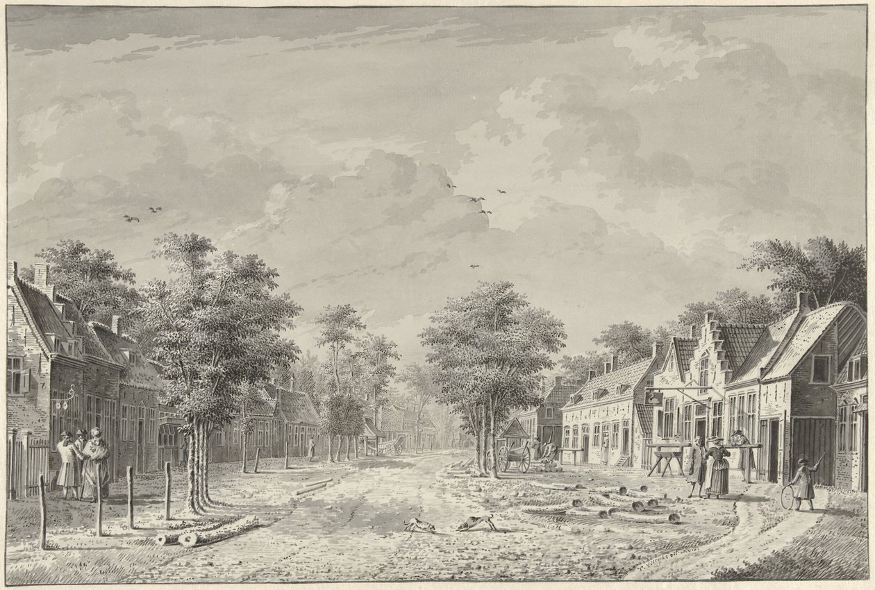 Ansicht des Dorfes De Bilt von Dirk Verrijk
