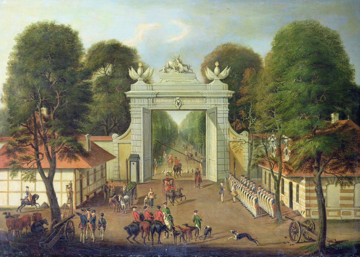 Wachposten am Jaegertor, Potsdam, ca. 1735 von Dismar Degen