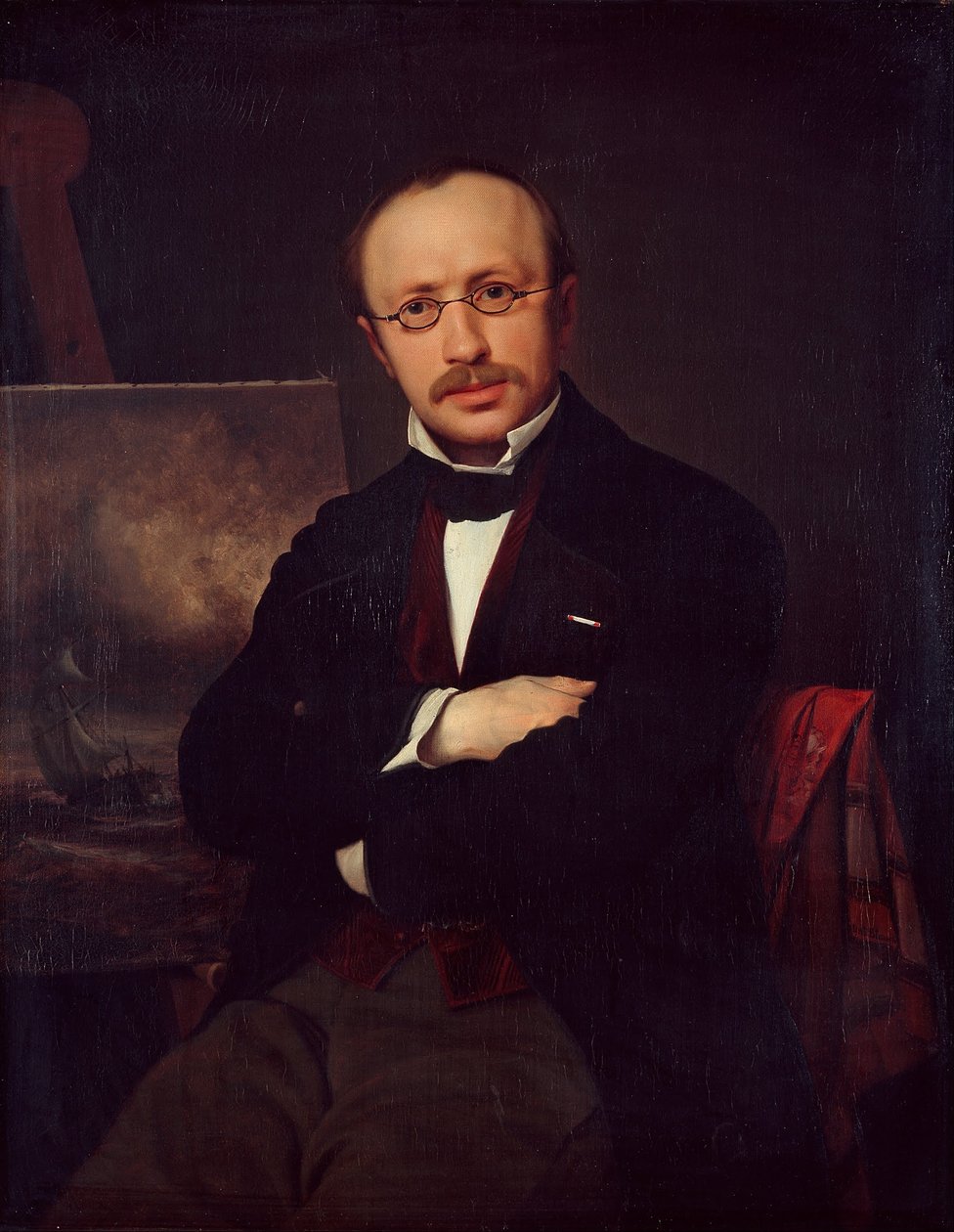 Porträt des Malers Anton Melbye von Ditlev Conrad Blunck