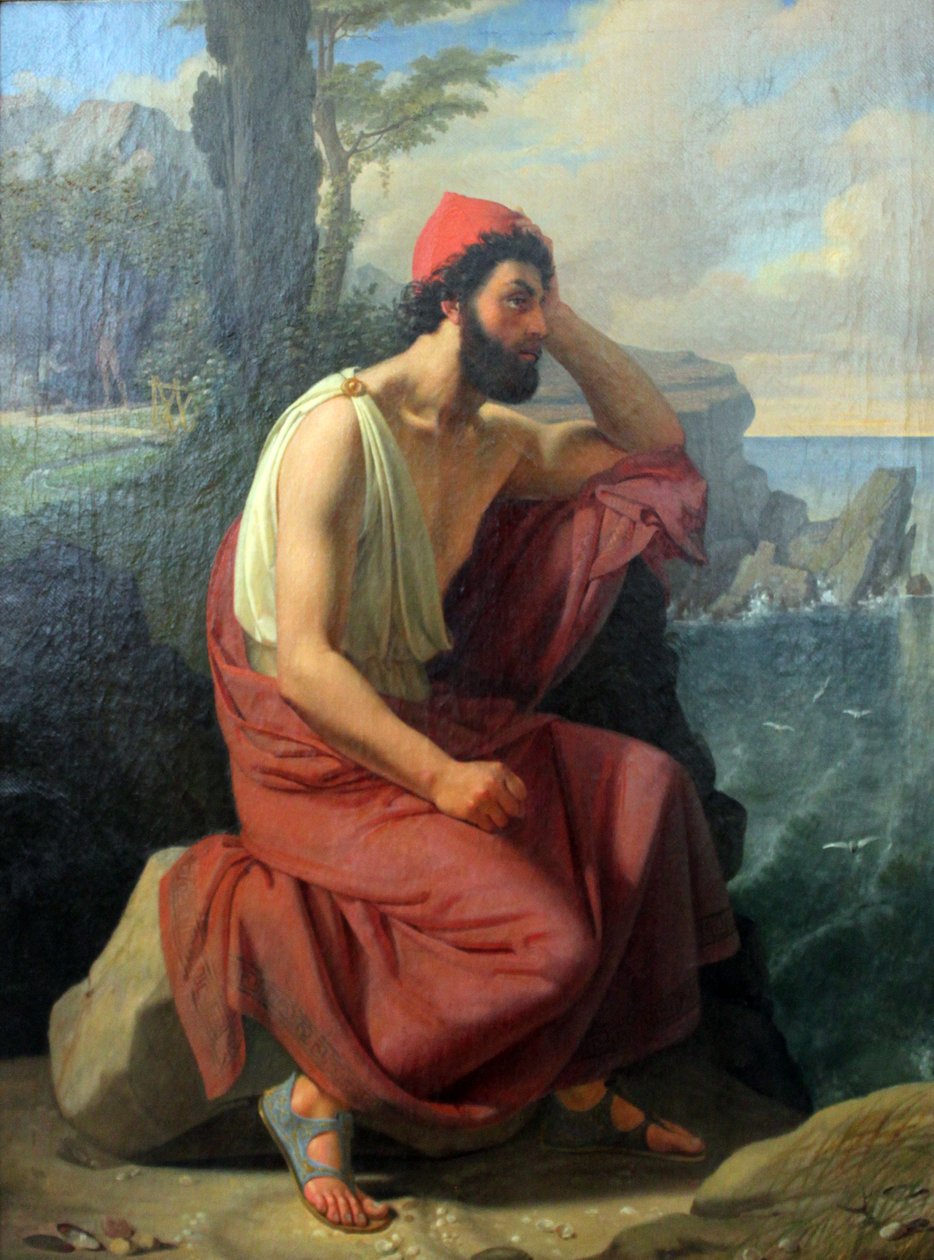 Odysseus auf der Insel Kalypso von Ditlev Blunck