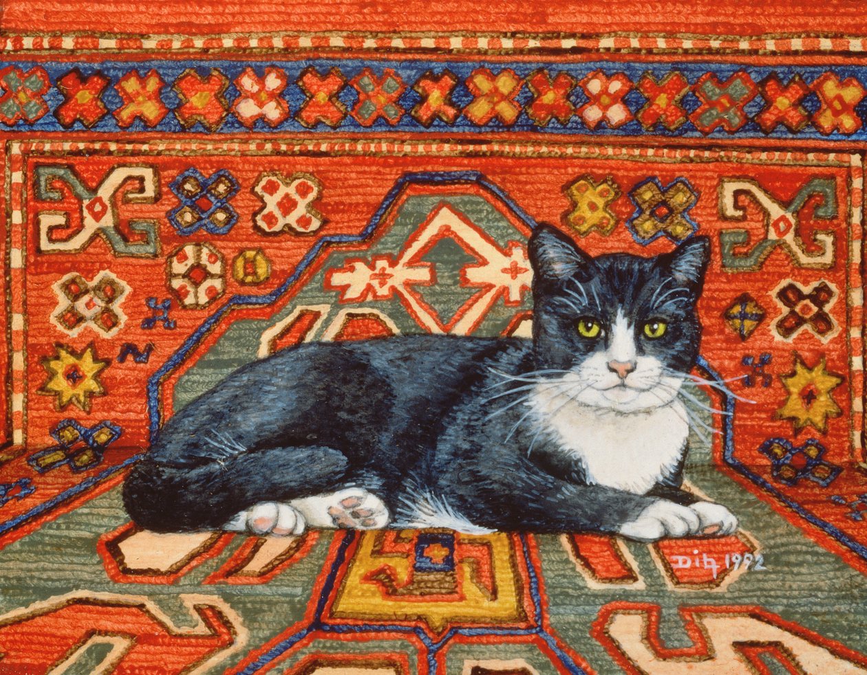 Zweiter Teppich-Katzen-Fleck, 1992 von Ditz