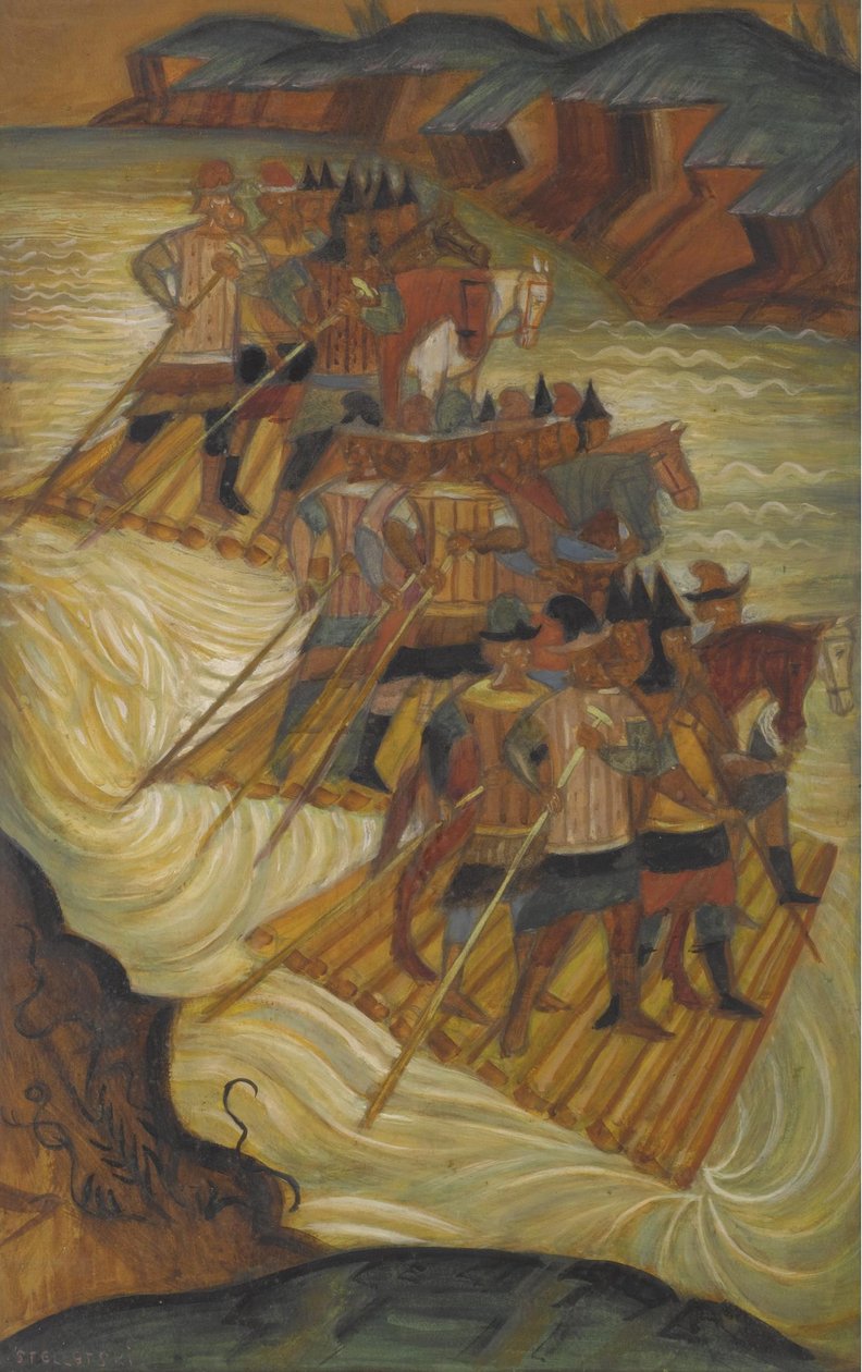Den Fluss überqueren von Dmitri Semyonovich Stelletsky