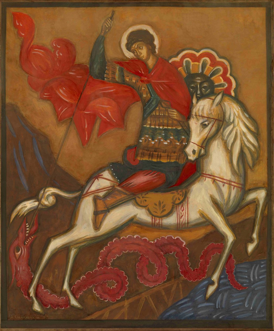 Sankt Georg und der Drache von Dmitri Semyonovich Stelletsky