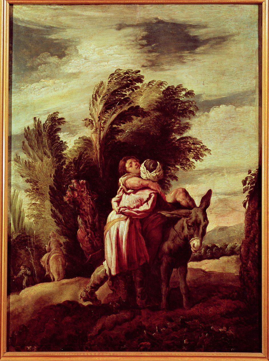Das Gleichnis vom barmherzigen Samariter von Domenico Fetti or Feti