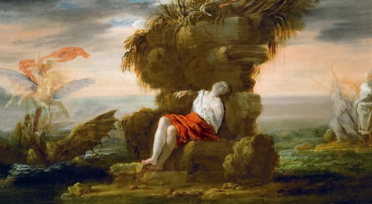 Perseus befreit Andromeda von Domenico Fetti or Feti