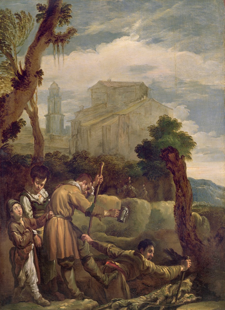 Die Blinden führen die Blinden, 1621-22 von Domenico Fetti or Feti
