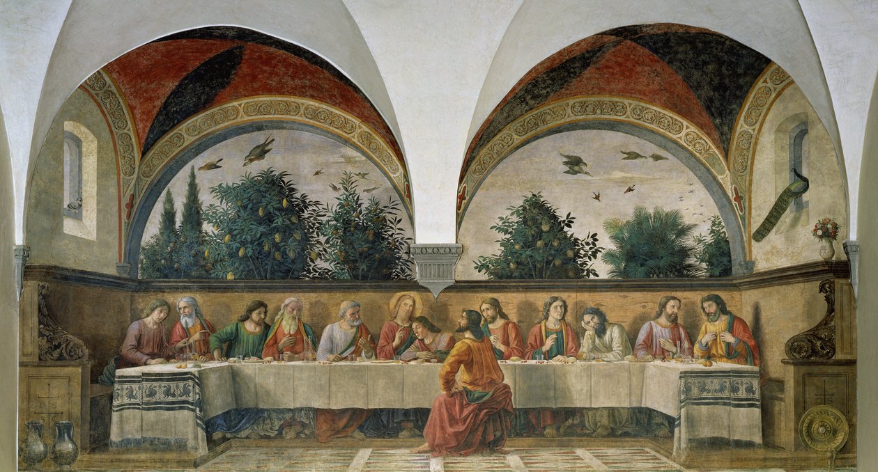 Das letzte Abendmahl, 1480 von Domenico Ghirlandaio