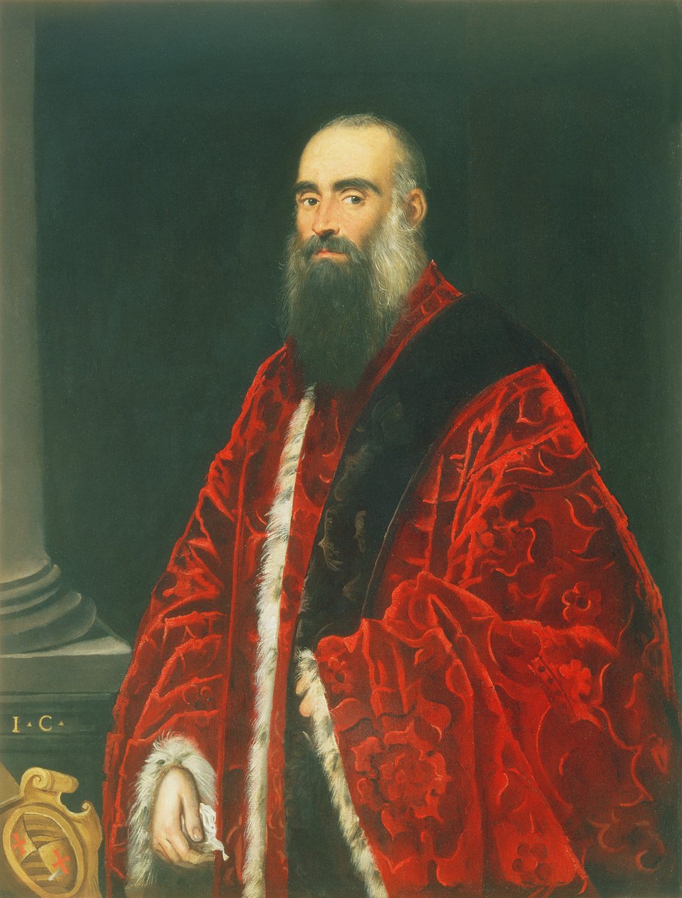 Porträt eines Contarini-Prokurators, wahrscheinlich Giovanni Paolo Contarini (gest. 1604) von Domenico Robusti Tintoretto