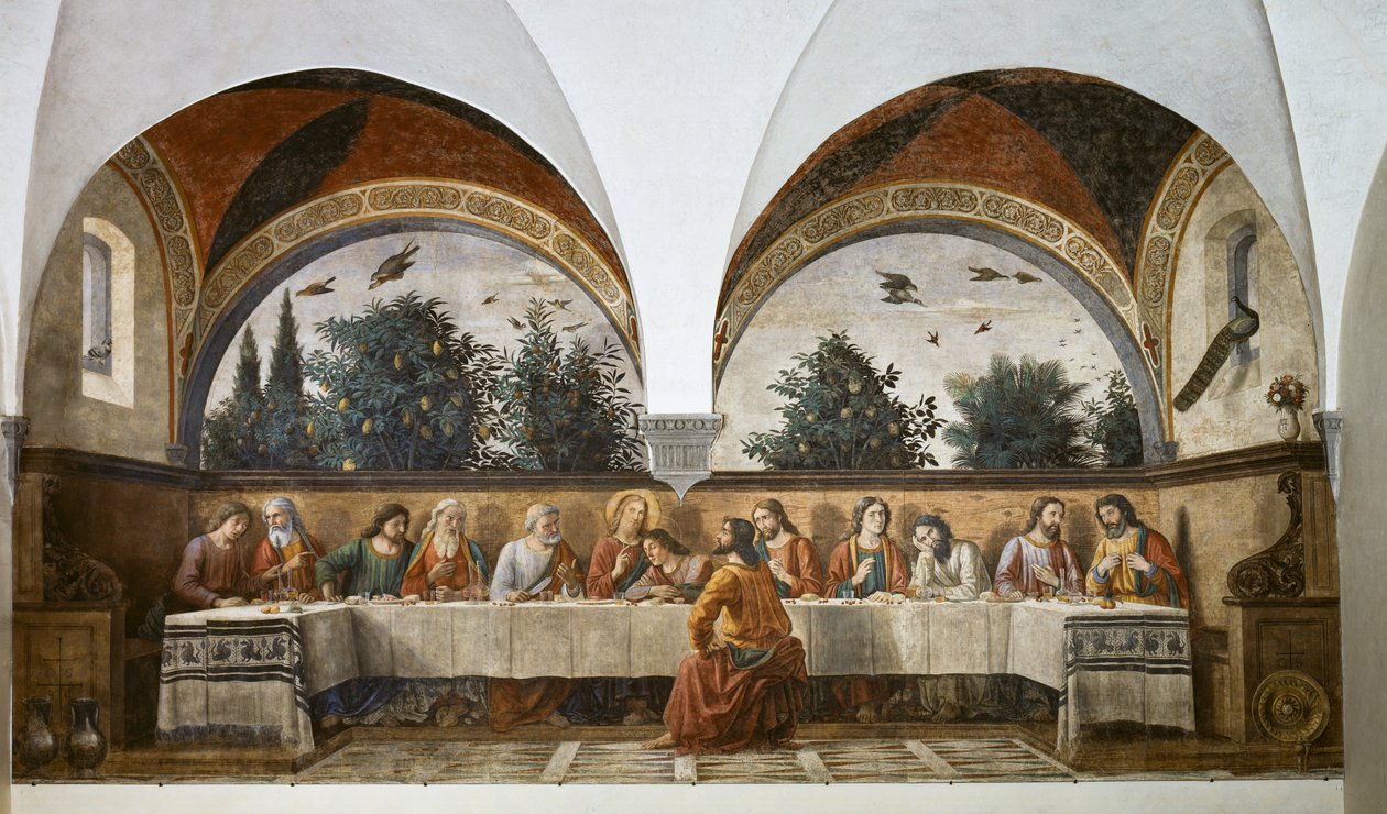Das letzte Abendmahl von Domenico Ghirlandaio