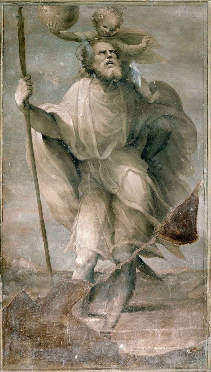 Heiliger Christophorus von Domenico Beccafumi