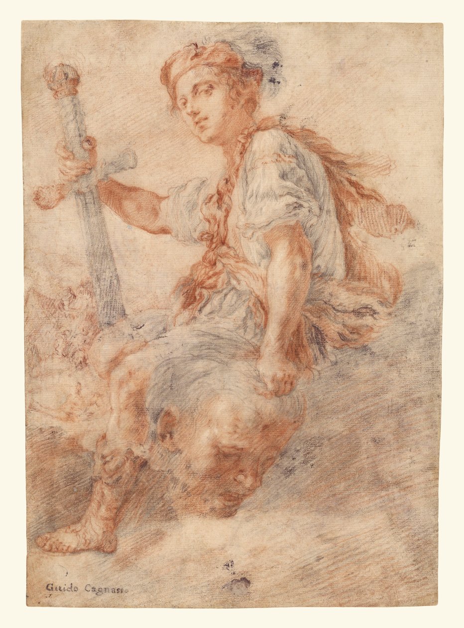 David mit dem Haupt des Goliath von Domenico Fetti