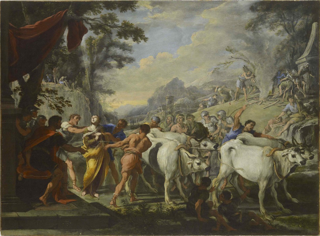 Das Martyrium der heiligen Lucia, um 1640-1650 von Domenico Gargiulo
