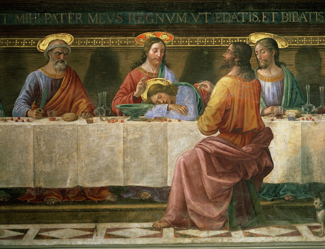 Detail vom Letzten Abendmahl von Domenico Ghirlandaio