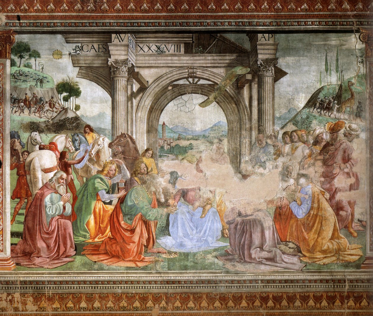Anbetung der Könige von Domenico Ghirlandaio