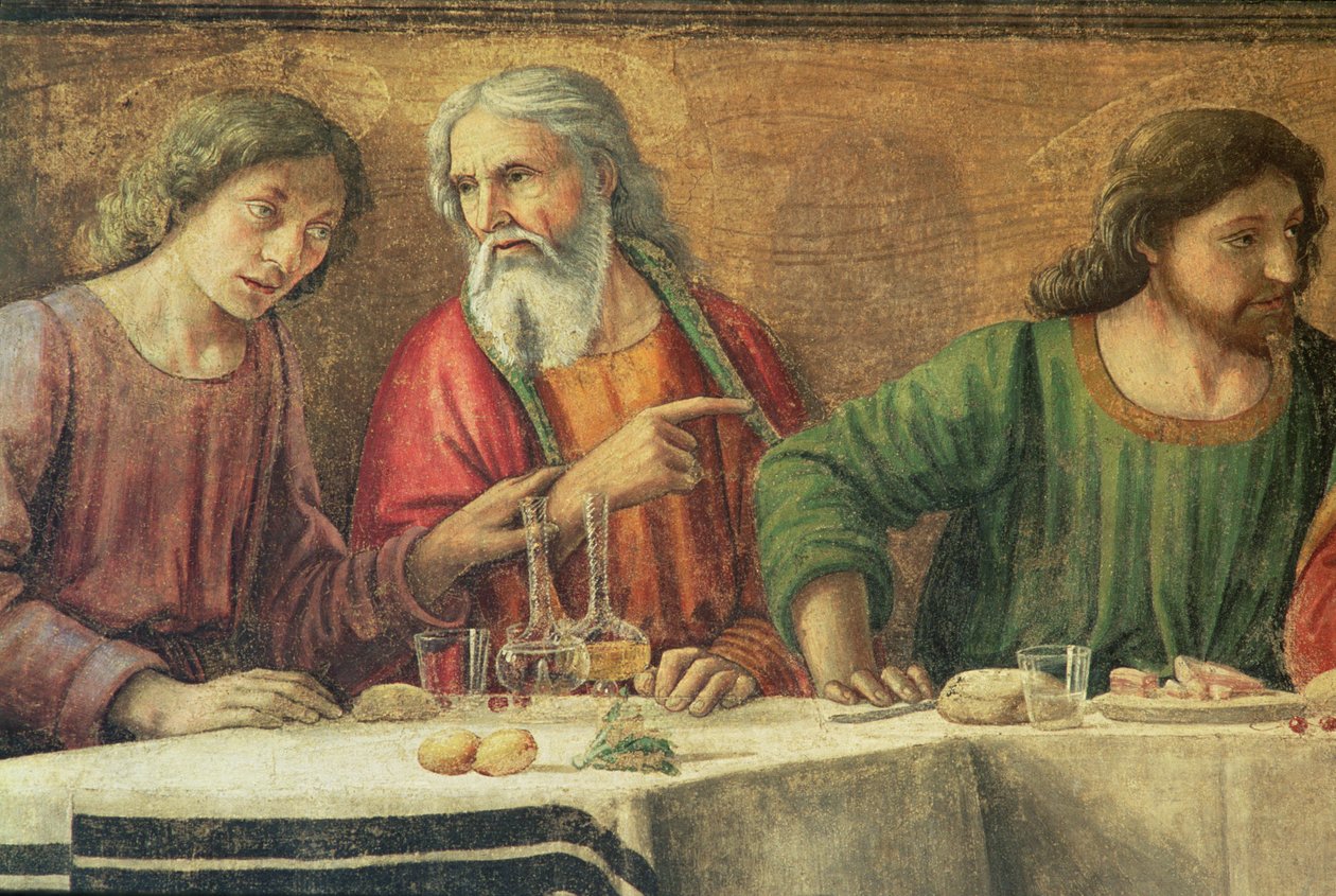 Das letzte Abendmahl, 1480 von Domenico Ghirlandaio