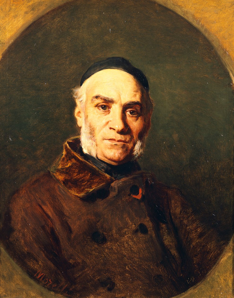 Porträt von Giacinto Gigante von Domenico Morelli