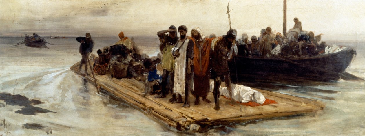 Flüchtlinge aus Aquileia von Domenico Morelli