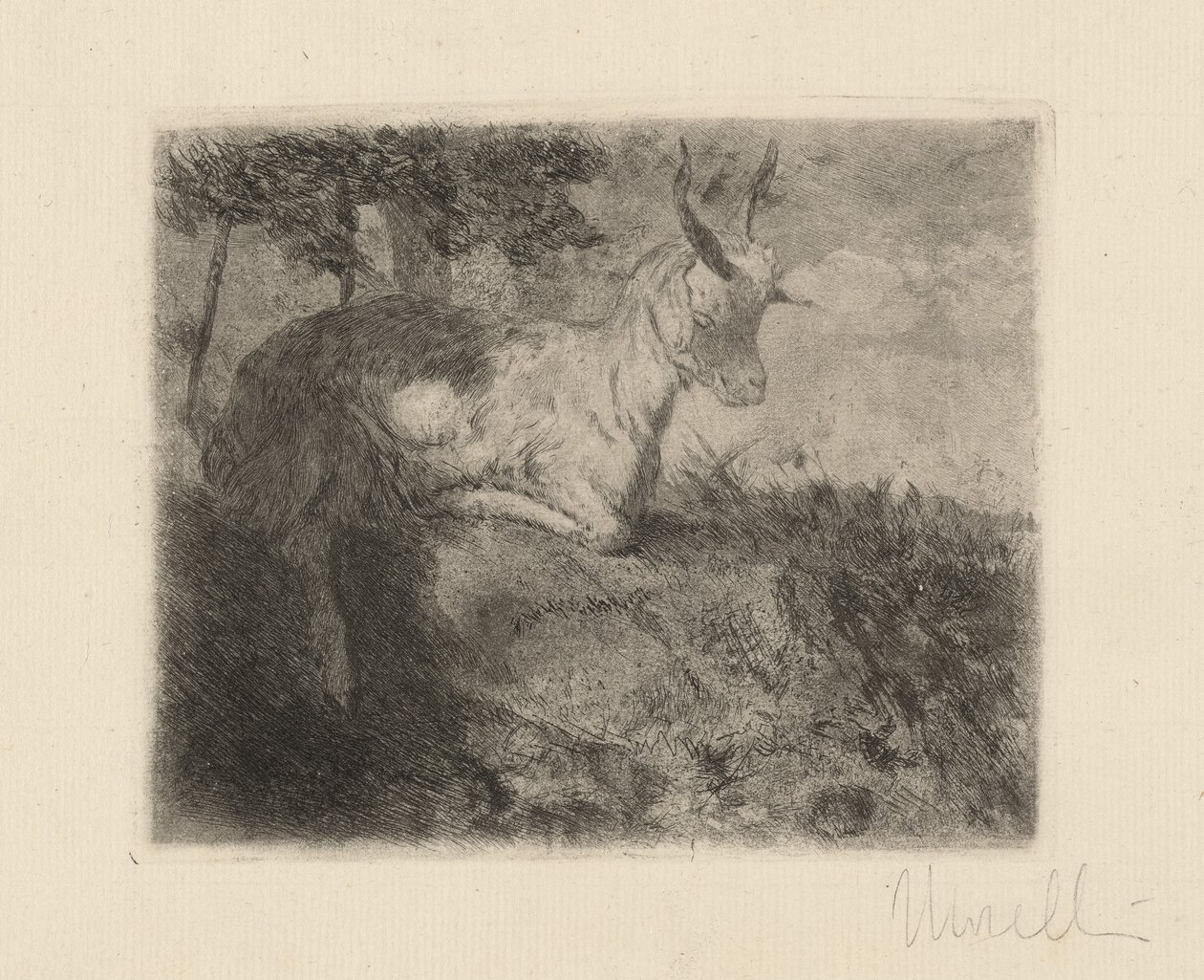Das kleine Zicklein (La capretta) von Domenico Morelli
