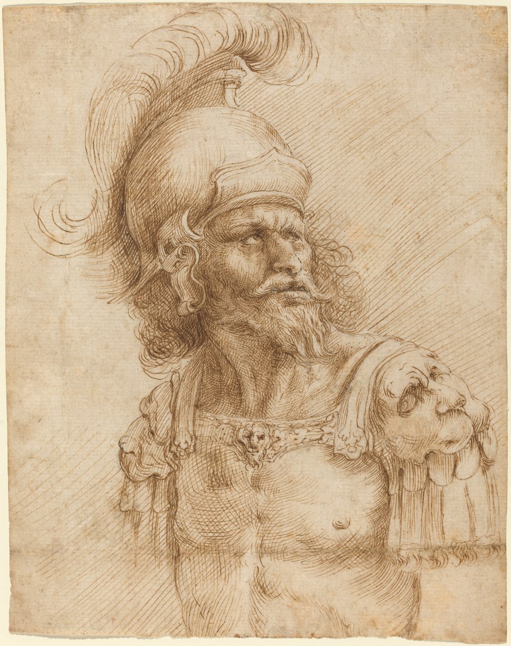 Ein behelmter Soldat von Domenico Peruzzini