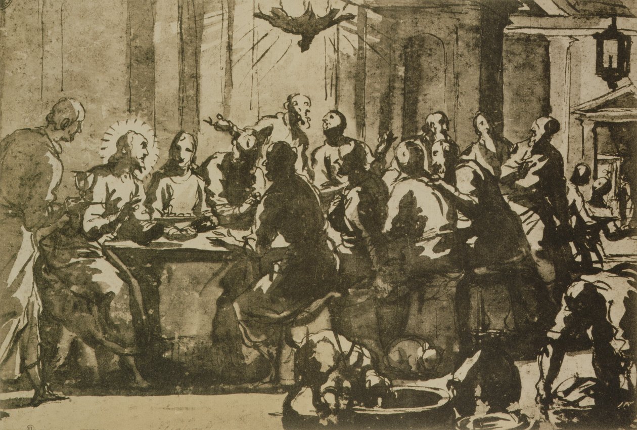 Das letzte Abendmahl von Domenico Robusti Tintoretto