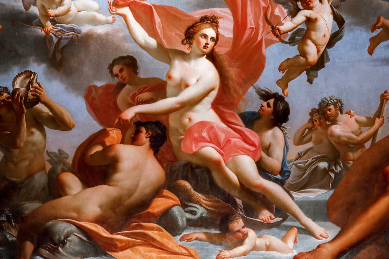 Triumph der Galatea 1778-1780, Fresko von Domenico De Angelis