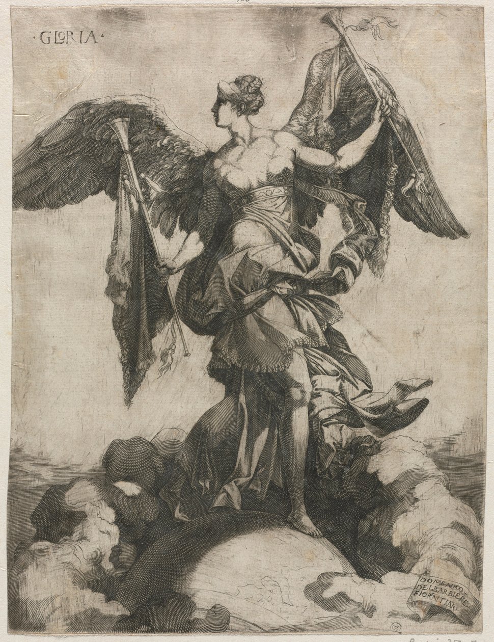 Gloria, 1535 oder 1536 von Domenico del Barbiere