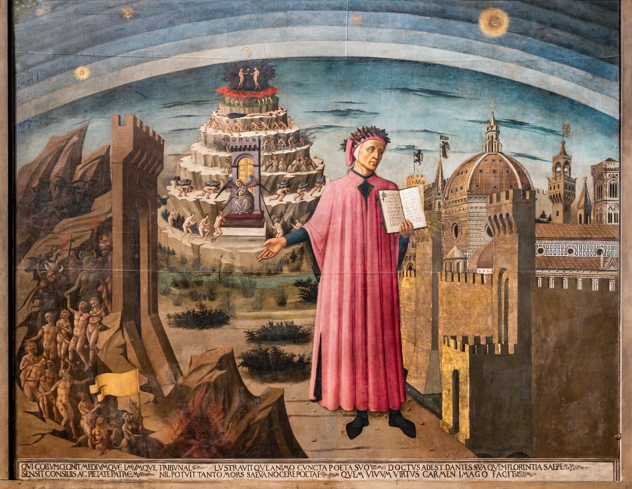 Dantes Göttliche Komödie von Domenico di Michelino