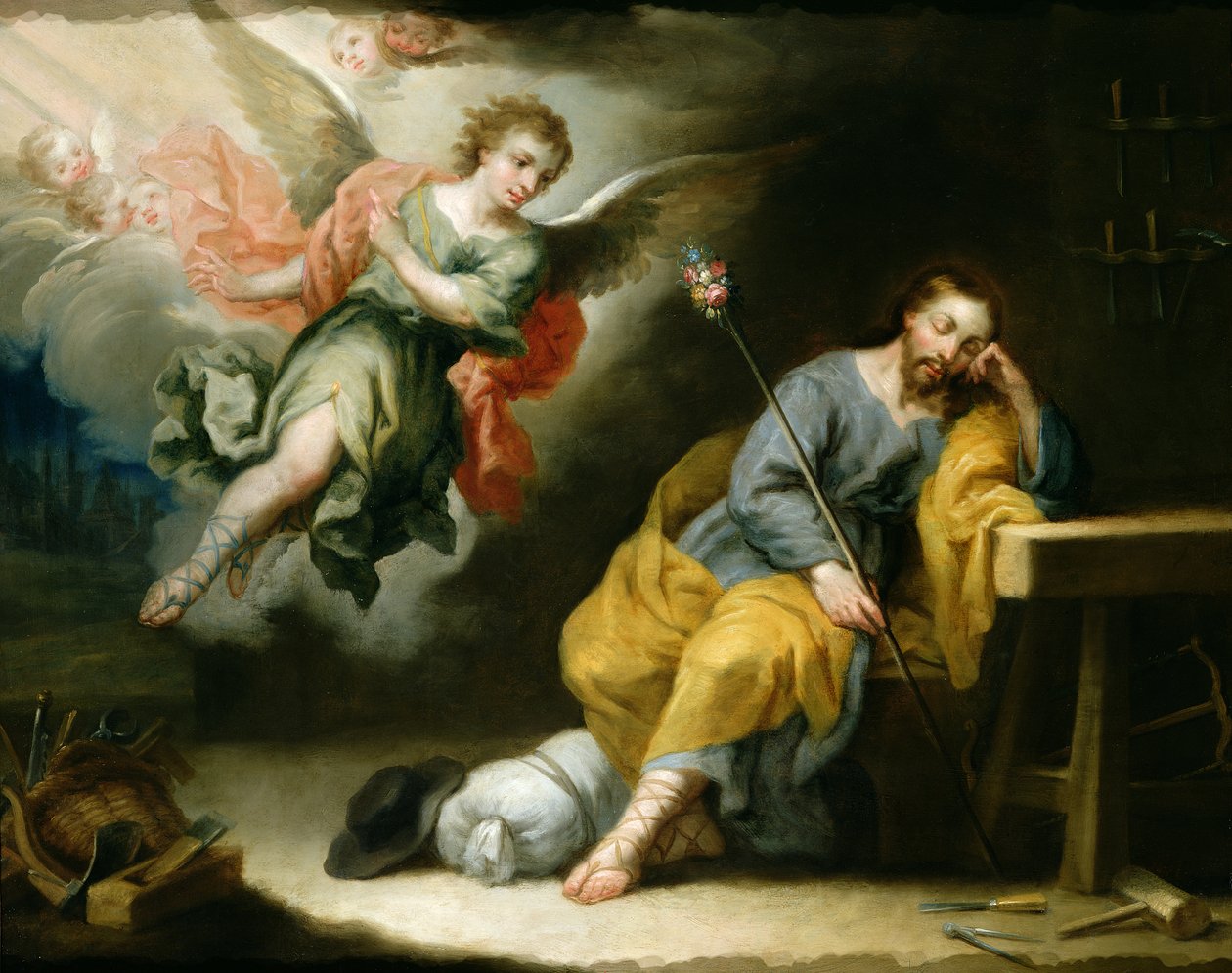 Der Traum des Heiligen Joseph von Domingo Martinez