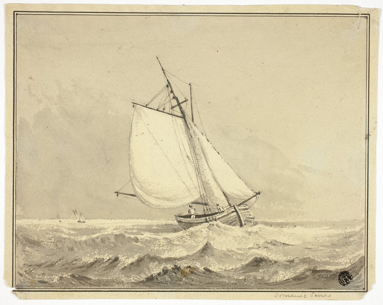 Segelboot auf See von Dominic Serres