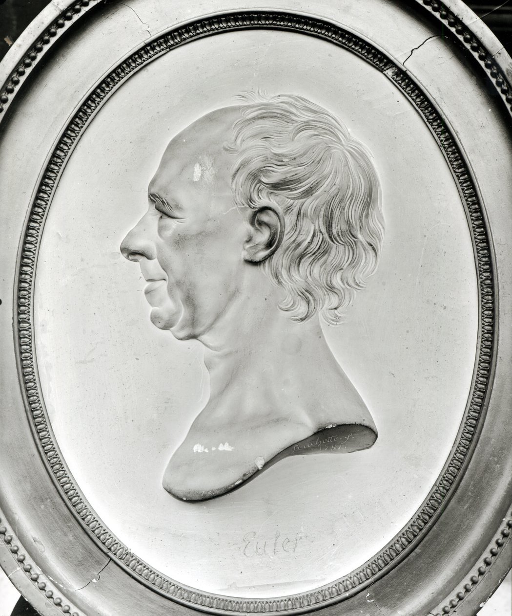 Medallion-Porträt von Leonhard Euler, 1781 von Dominique Rachette