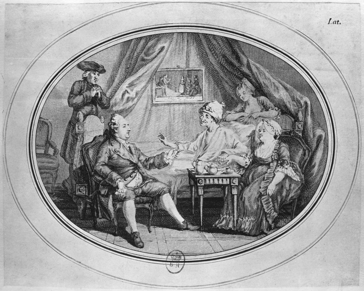 Das Mittagessen in Ferney, 4. Juli 1775 von Dominique Vivant Denon