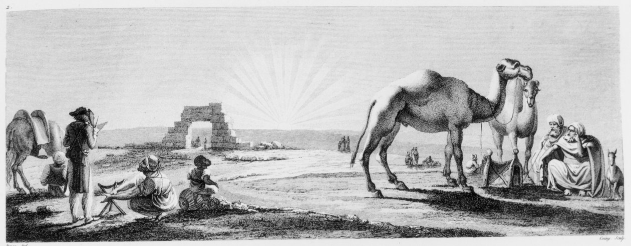 Der Künstler bei der Arbeit in Oberägypten, aus 