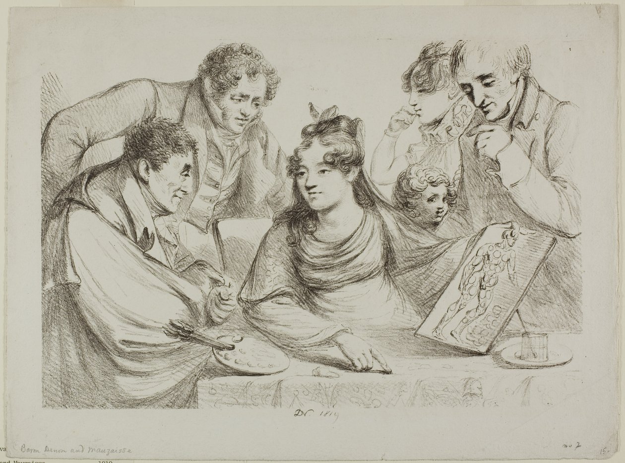 Lithographiestunde von Dominique Vivant Denon