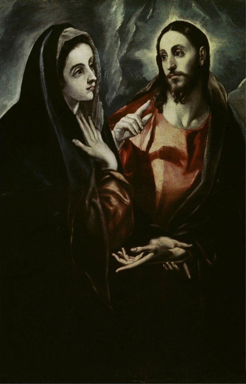 Christus verabschiedet sich von Maria von El Greco