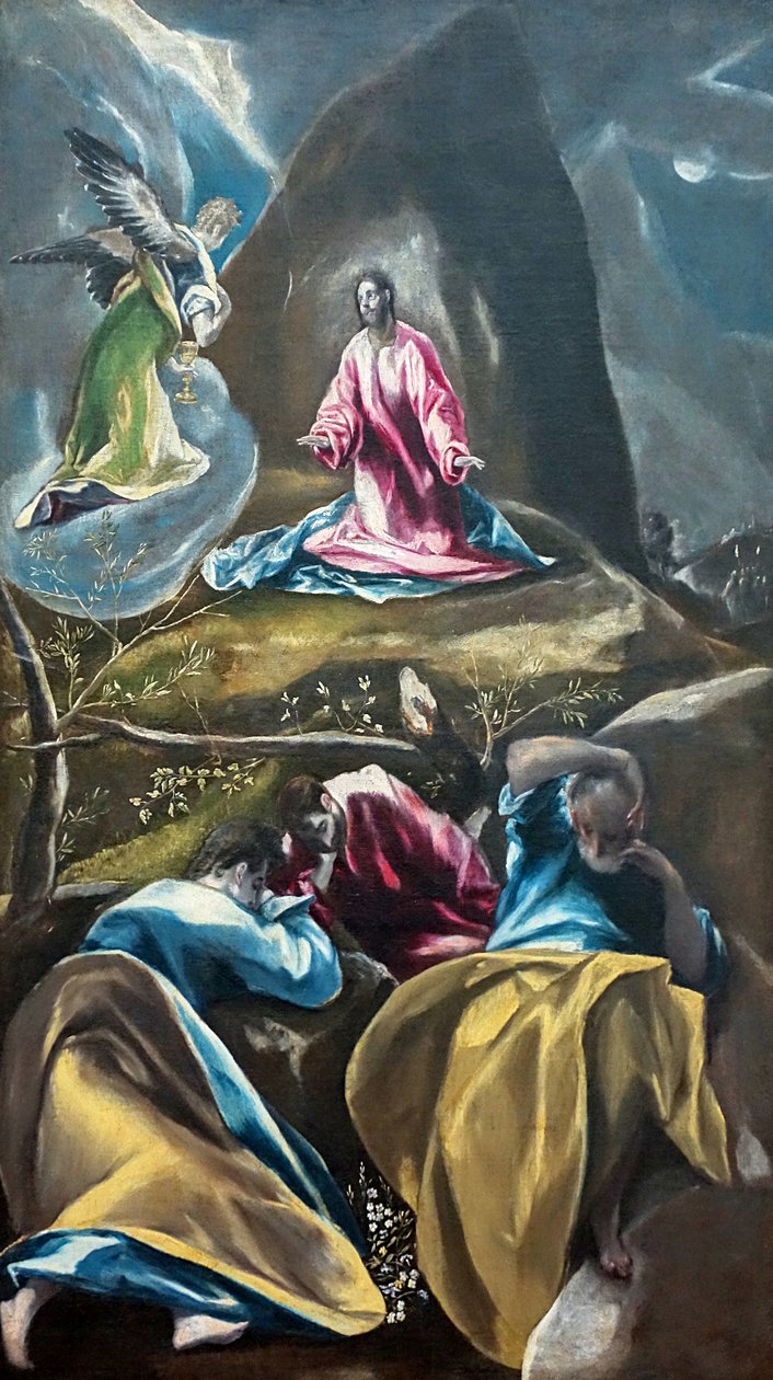 Jesus im Garten Gethsemane von El Greco
