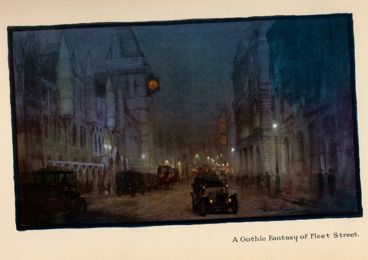 Eine gotische Fantasie von Fleet Street, aus 