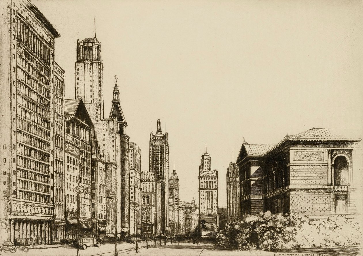 Chicago, Michigan Avenue Nr. 1 von Donald Shaw MacLaughlan