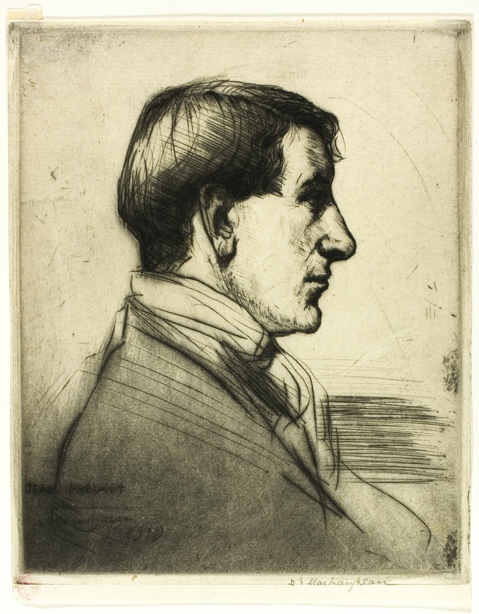 Drypoint Nummer Vier: Porträt von Donald Shaw MacLaughlan
