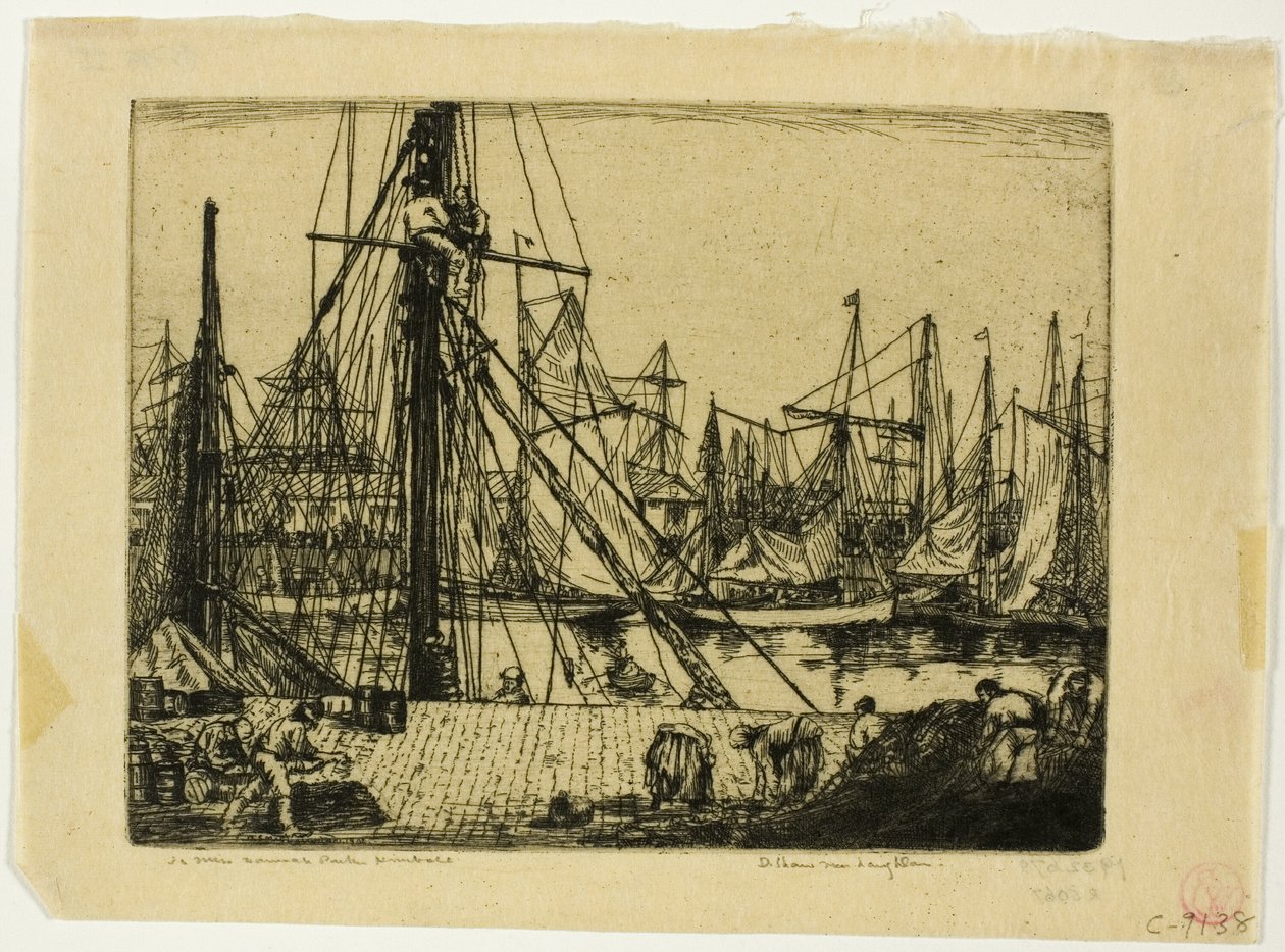 Fischerboote, Boulogne-sur-Mer von Donald Shaw MacLaughlan