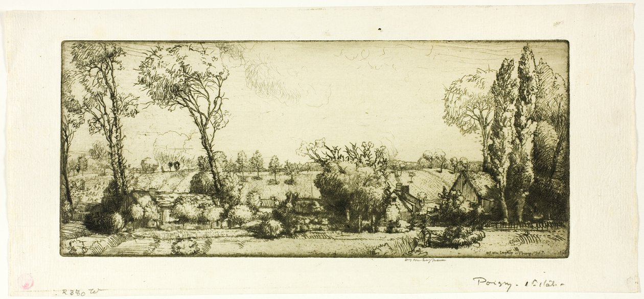 Landschaft, Poigny von Donald Shaw MacLaughlan