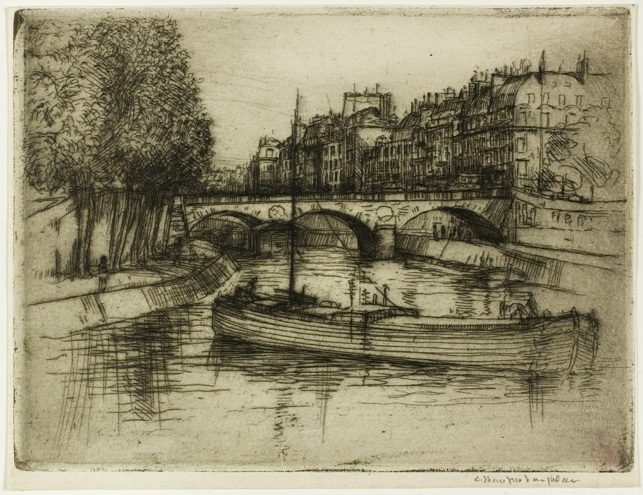 Le Pont St. Michel, Paris von Donald Shaw MacLaughlan